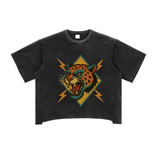 Raw Edge Snow Washed Boxy T-Shirt
