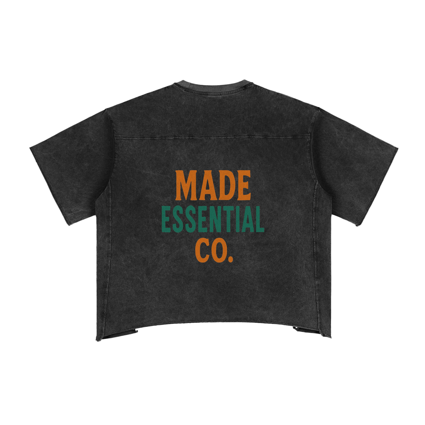 Raw Edge Snow Washed Boxy T-Shirt